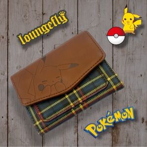 Loungefly Pokemon Plaid Pikachu Flap Wallet